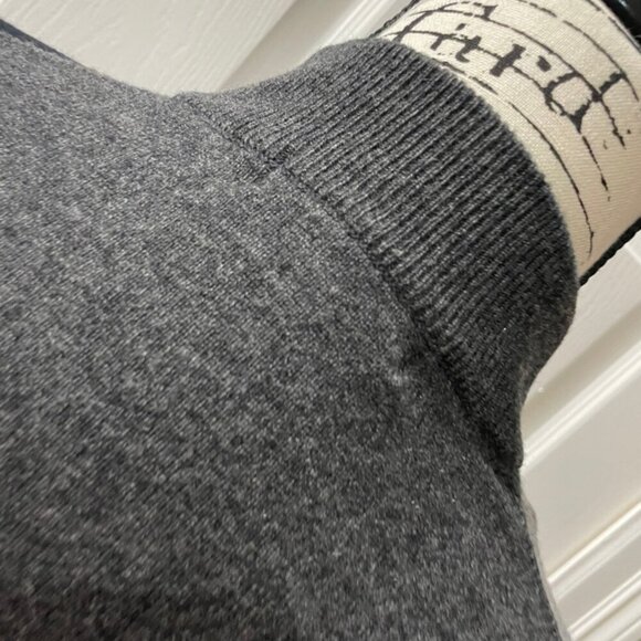 GAO YUN XIANG CASHMERE SWEATER SZ M GRANDPA ARGYLE MOCK NECK DARK ACADEMIA - Picture 10 of 16